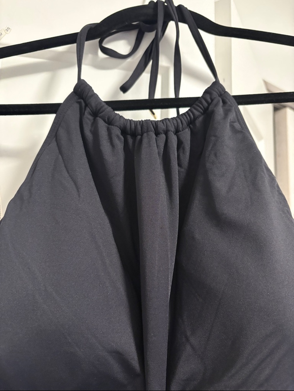 NWT [kate spade] new york Halter Cutout One Piece Black/White Swimsuit Womens XL - Picture 7 of 12